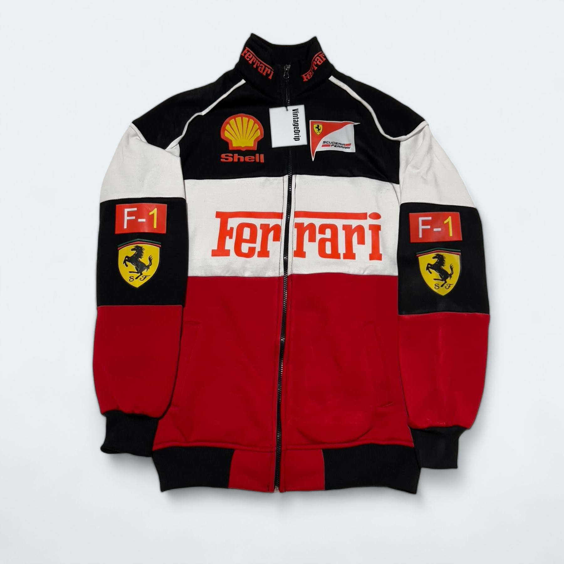 Ferrari F1 Vintage Racing Jacket stylish Racing Apparel at Vibtagedrip Vintage drip