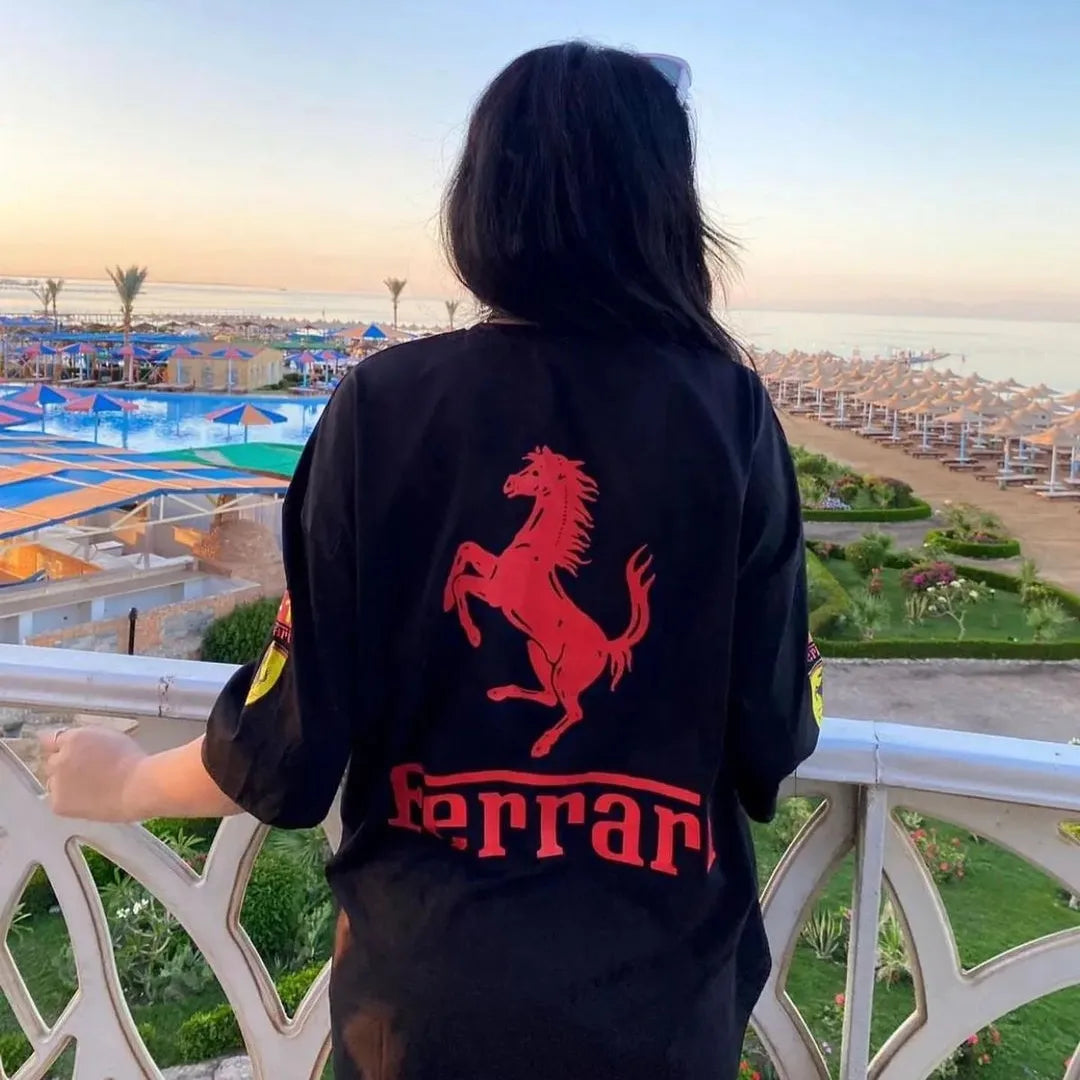 Ferrari oversized T-shirt stylish and Trendy | vintageDrip