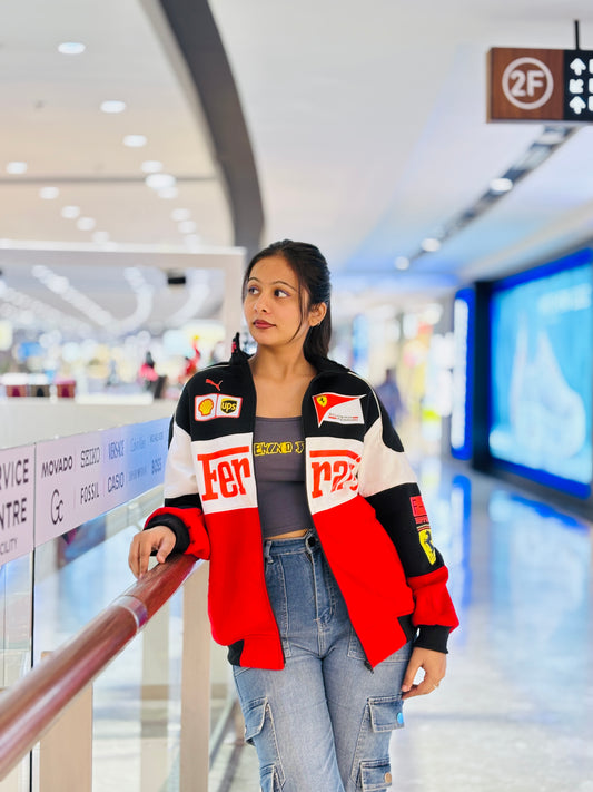 Trio Ferrari F1 Vintage Racing jacket at vintage Drip