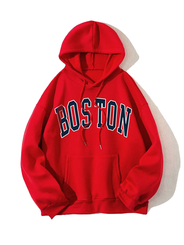 Boston Aesthetic Printed Hoodie