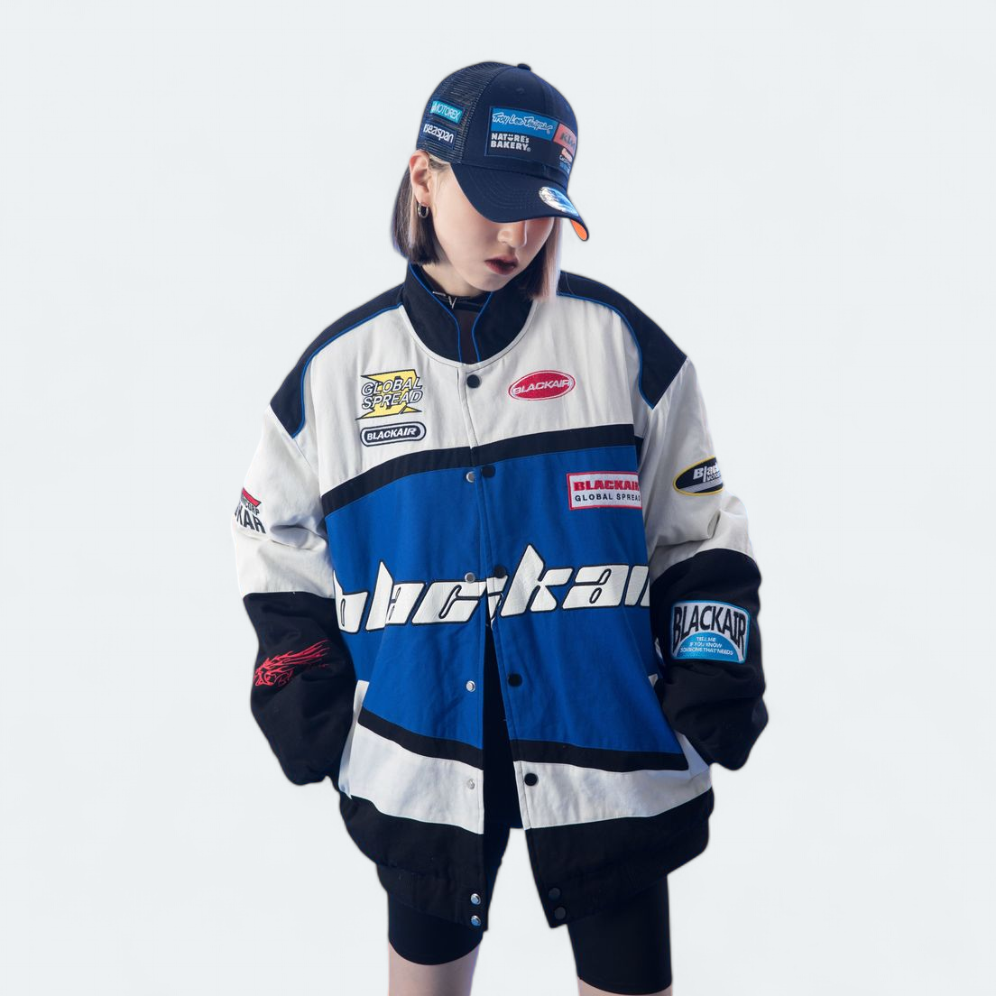 Black Air Motorsports Vintage Racing Jacket at VintageDrip