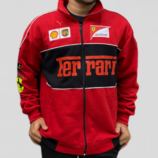 Red Ferrari Premium stylish Turbo Racer Jacket