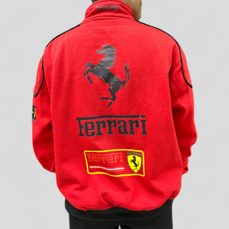 Red Ferrari Premium stylish Turbo Racer Jacket