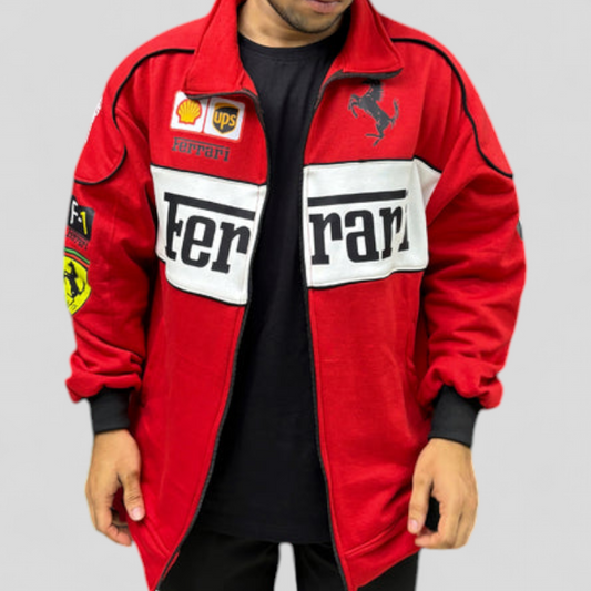 Red Ferrari Premium Turbo Racer Jacket