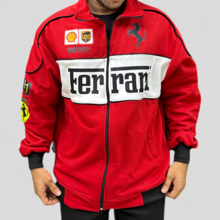 Red Ferrari Premium Turbo Racer Jacket