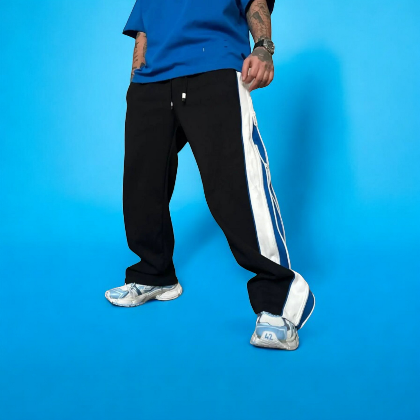 Baggy Pants Versatile 3 Way Zip Up Joggers