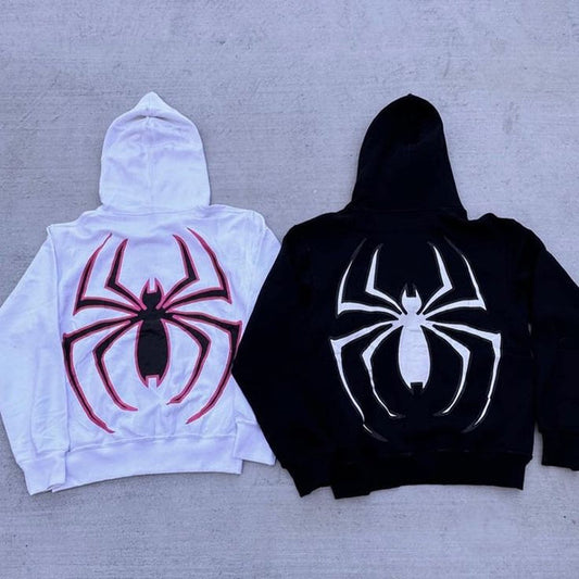 Couples Spider-Man Hoodie | Full Zip Design | Oversized Marvel Graphic (pack of 2)