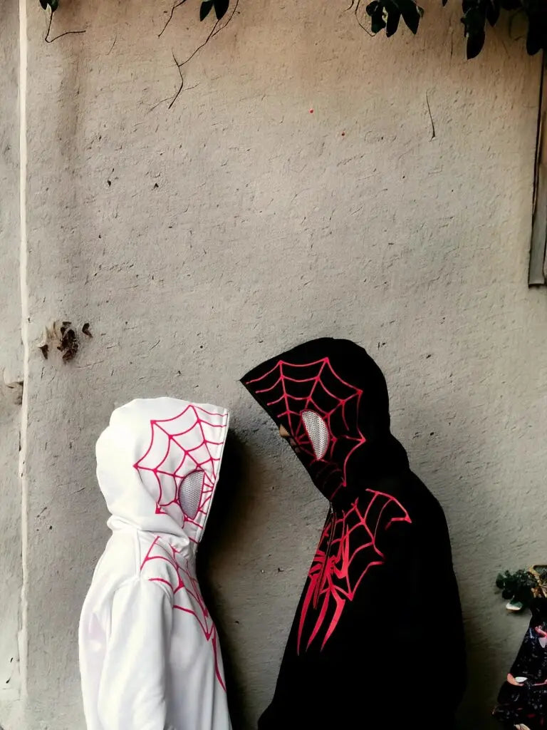 Spider-Man Couple Hoodies | Oversized Fit | Matching Zip-Up Design (pack of 2)