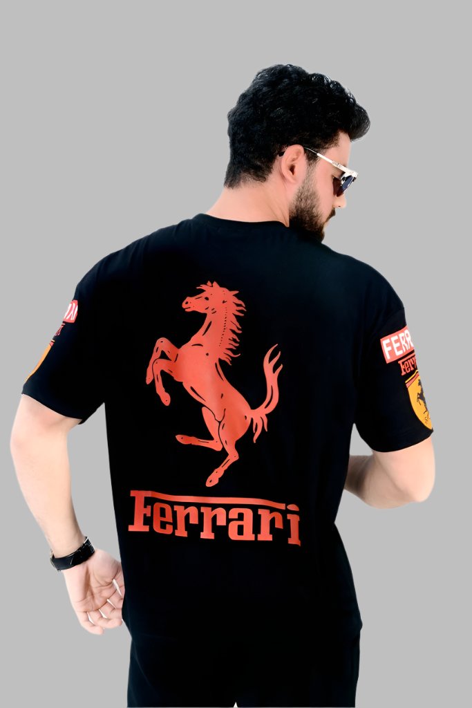 Ferrari logo t shirt best sale