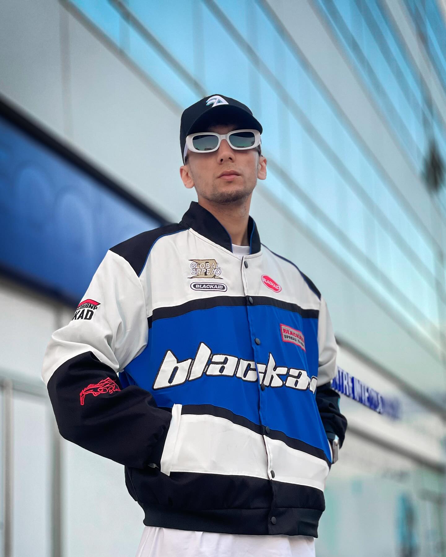 Black Air F1 Precision Racing Jacket at Vintagedrip